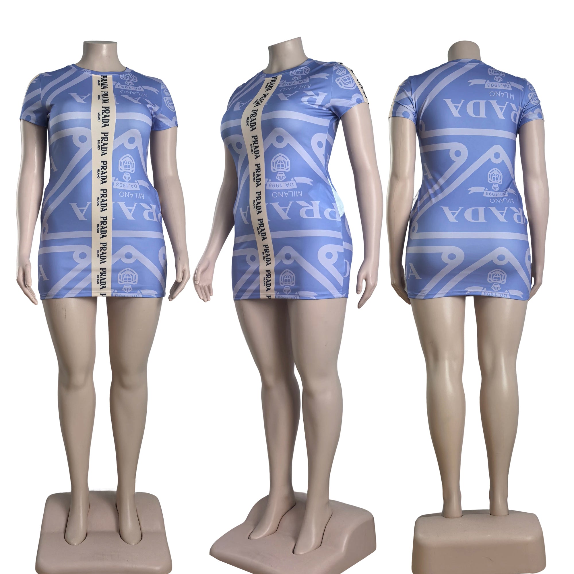 Women's Casual Chic Printed Bodycon Dress 13