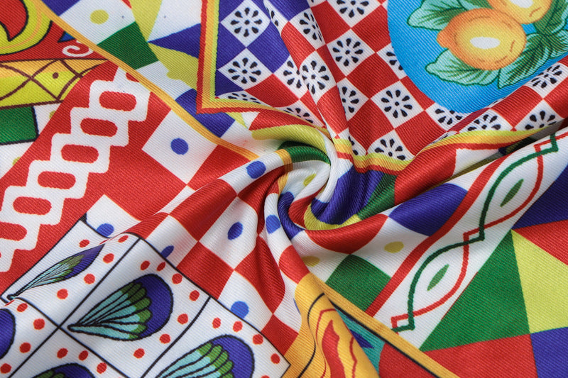 Summer Women's Fashion Printed Sexy Halter Neck Low Back Dress 13