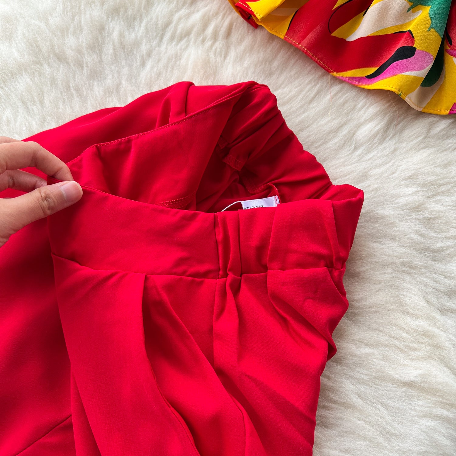 Women French Off Shoulder Ruffled Floral Blouse and Wide Leg Pants Two-Piece Set 29