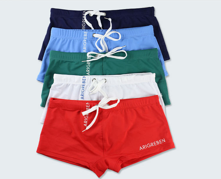 Men's Square Leg Swim Trunks Sexy Fashion Spa Swim Trunks Summer Quick Dry 15