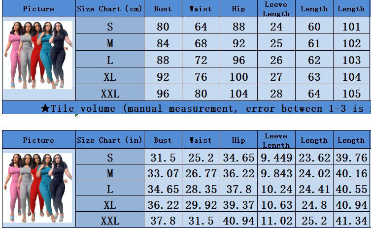 Plus Size Sports Two Piece Ribbed High Stretch Solid Color Suit Women 15