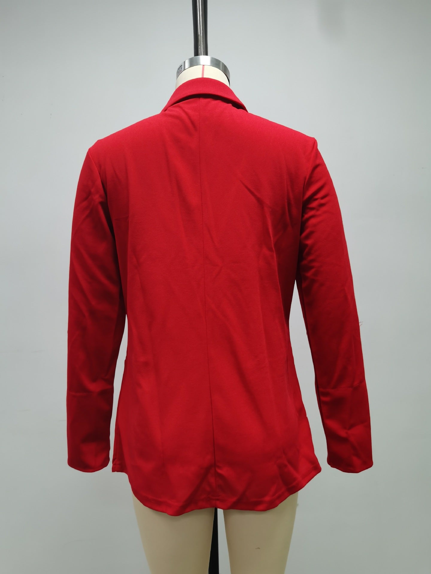 Autumn And Winter Fashion Patchwork Turndown Collar Slim Chic Blazer 31