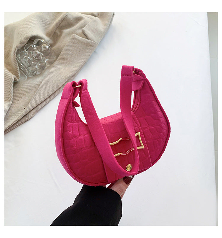 Women Trendy Saddle Bag Felt Bag