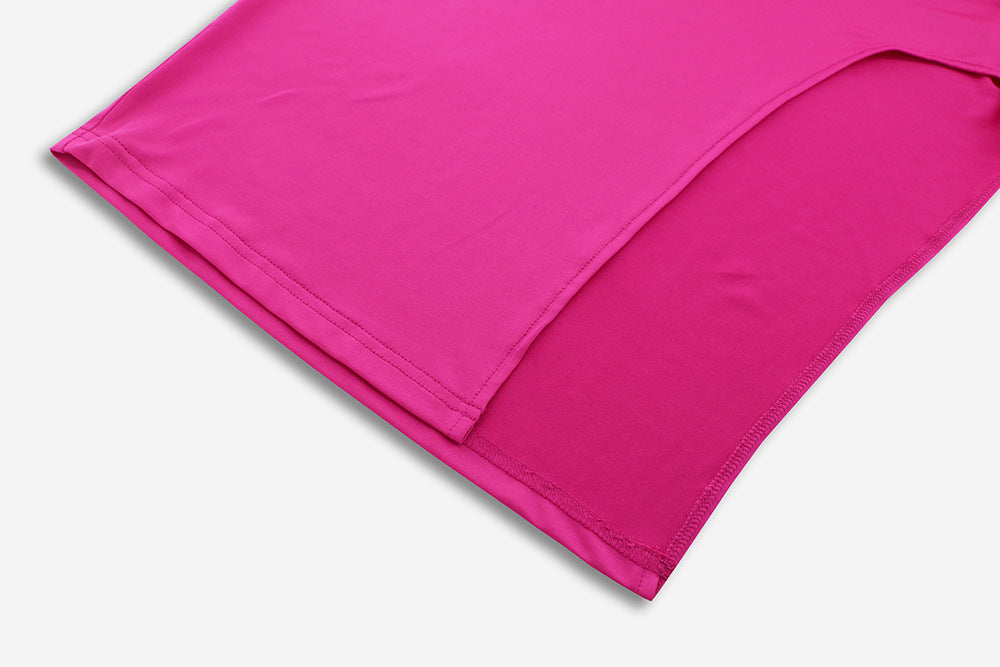 Women's Summer Sexy Slash Shoulder Lace-Up Bodycon Dress 21