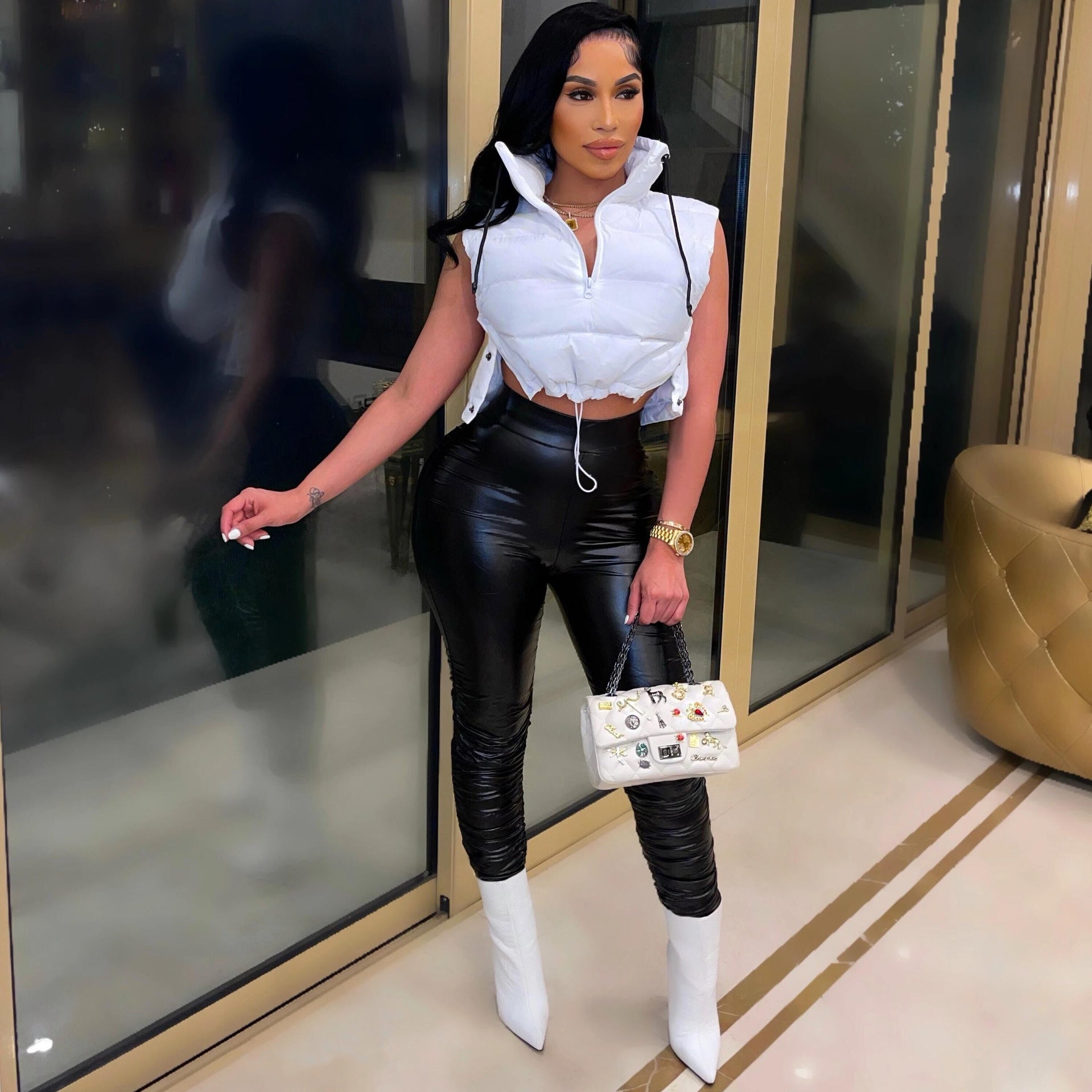 Spring Sleeveless Cotton-Padded Vest Jacket