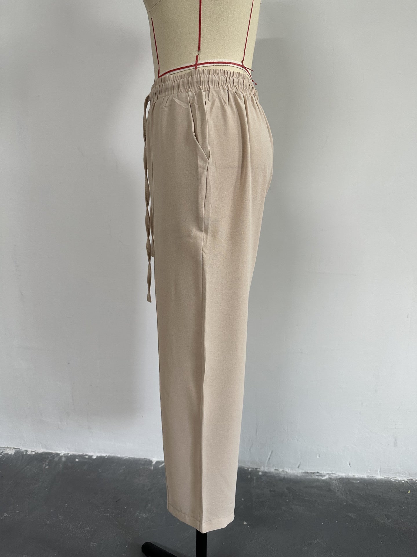 Plus Size Women's Fall Casual Loose Shirt Coat Cropped Sport Harem Pants Two-Piece Set 17