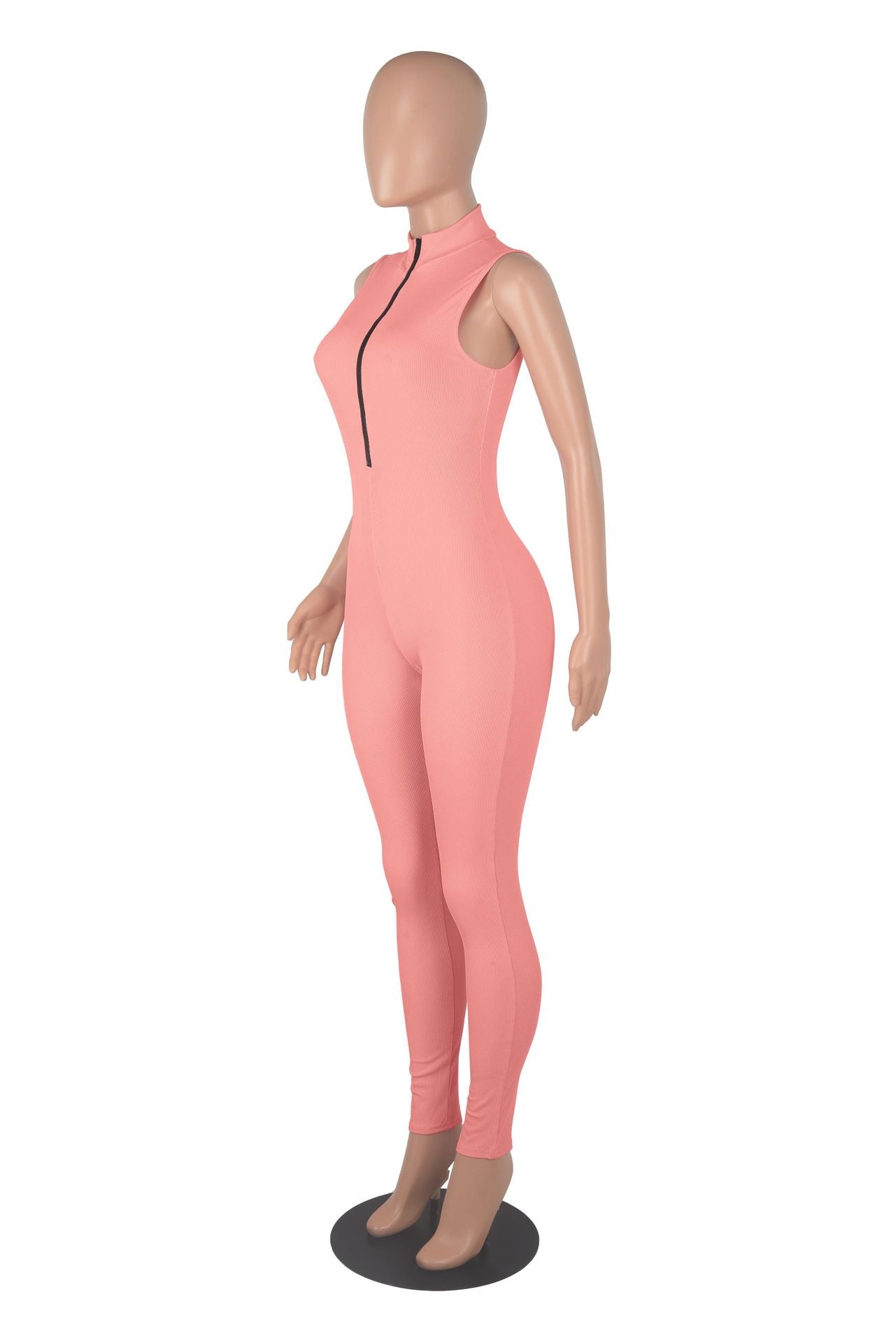 Women stretch zipper Jumpsuit 33