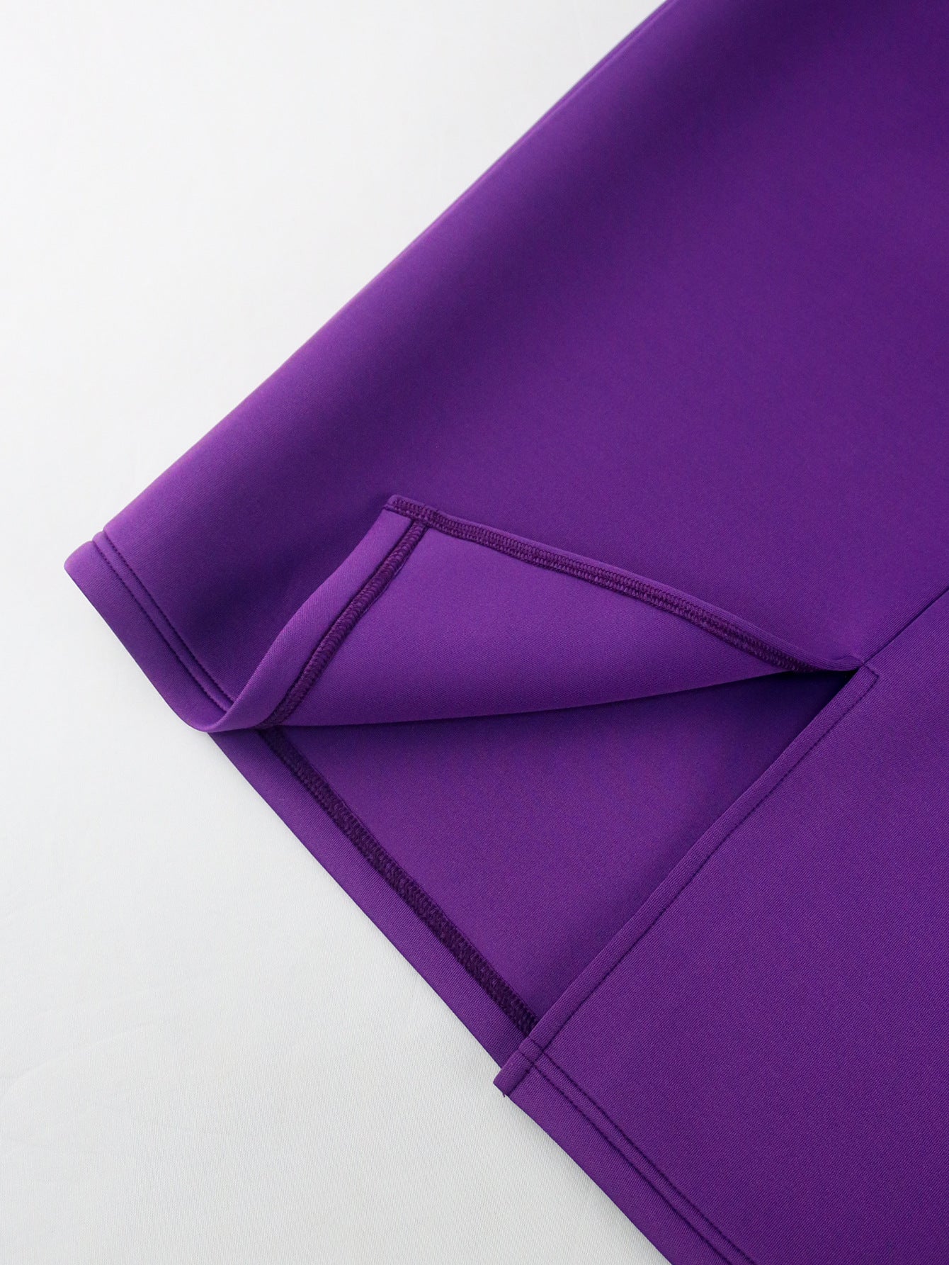 Chic Turndown Collar Solid Color High Waist  Plus Size Party Dress 9