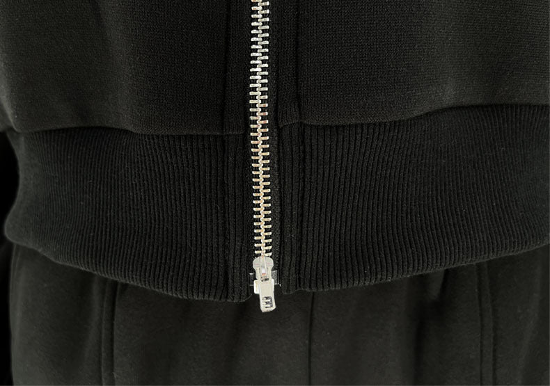 Women Autumn and Winter Solid Hoodies and Casual Hoodies Two-piece Set 28