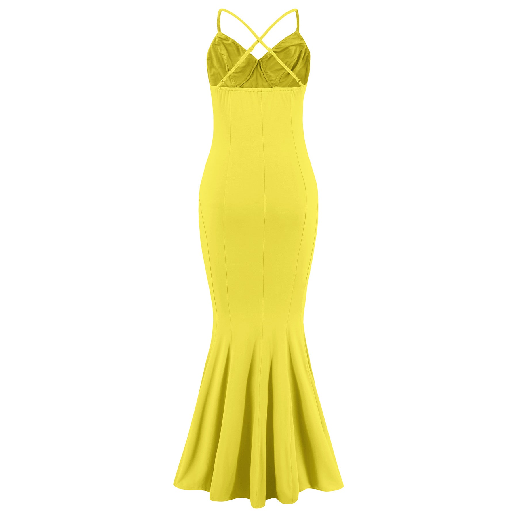Sexy Slim-Fitting Straps Fishtail Long Dress Women's Clothing 7