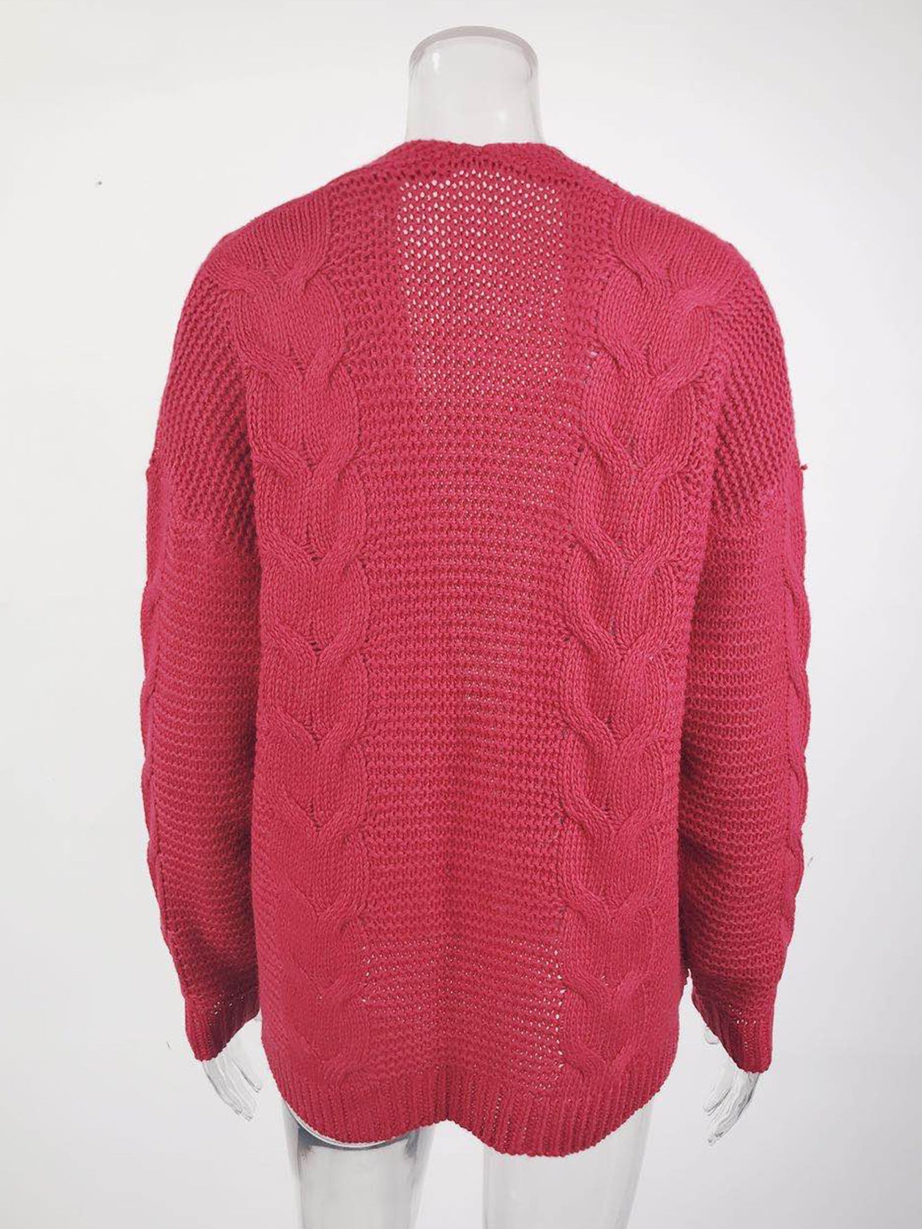 Autumn And Winter Sweaters Warm Knitting Cardigan Tops For Women 12