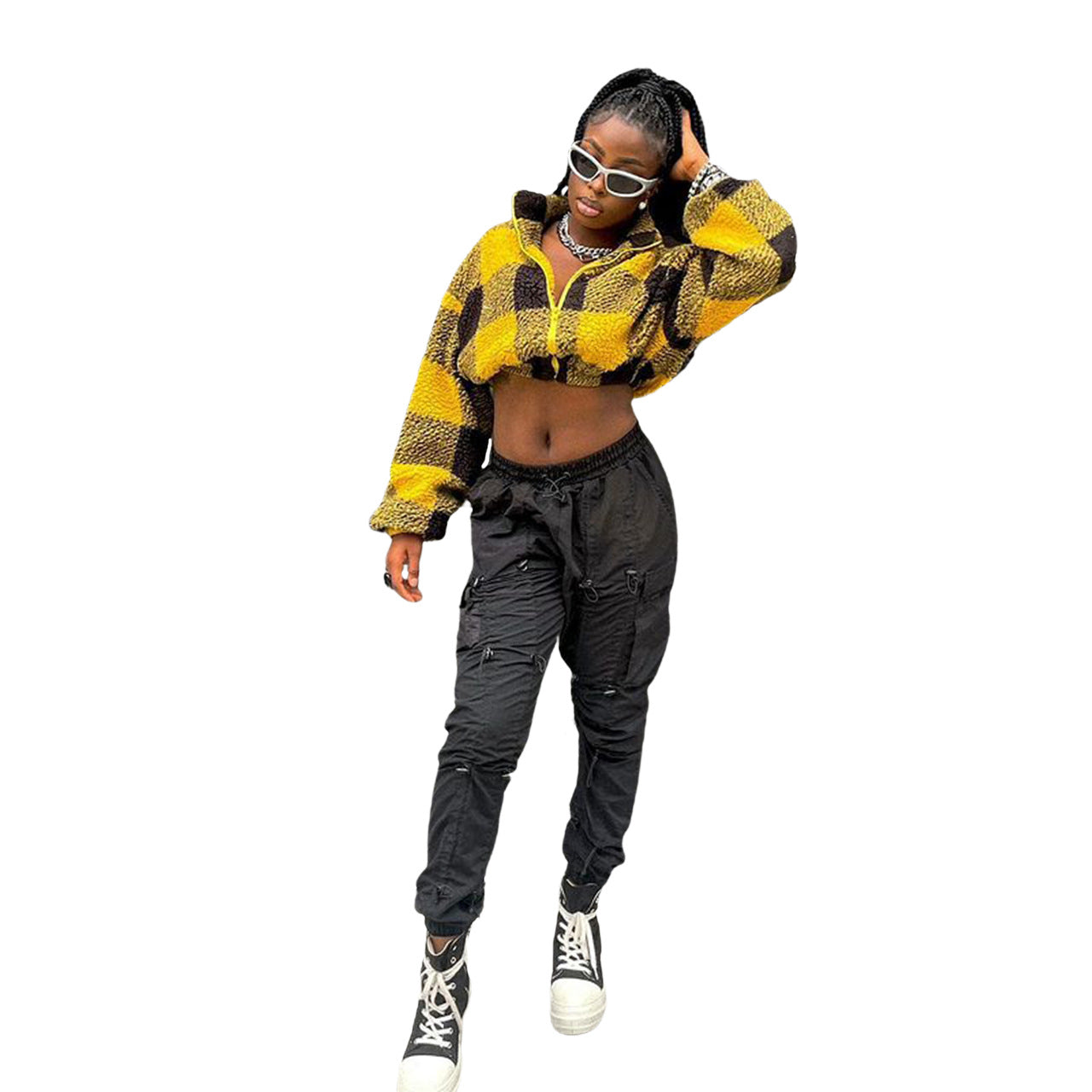 Autumn And Winter Fashion Casual Plaid Jacket