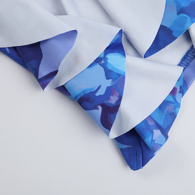 Women Summer Sexy Hoop Neck Halter Neck Bodycon Dress 11