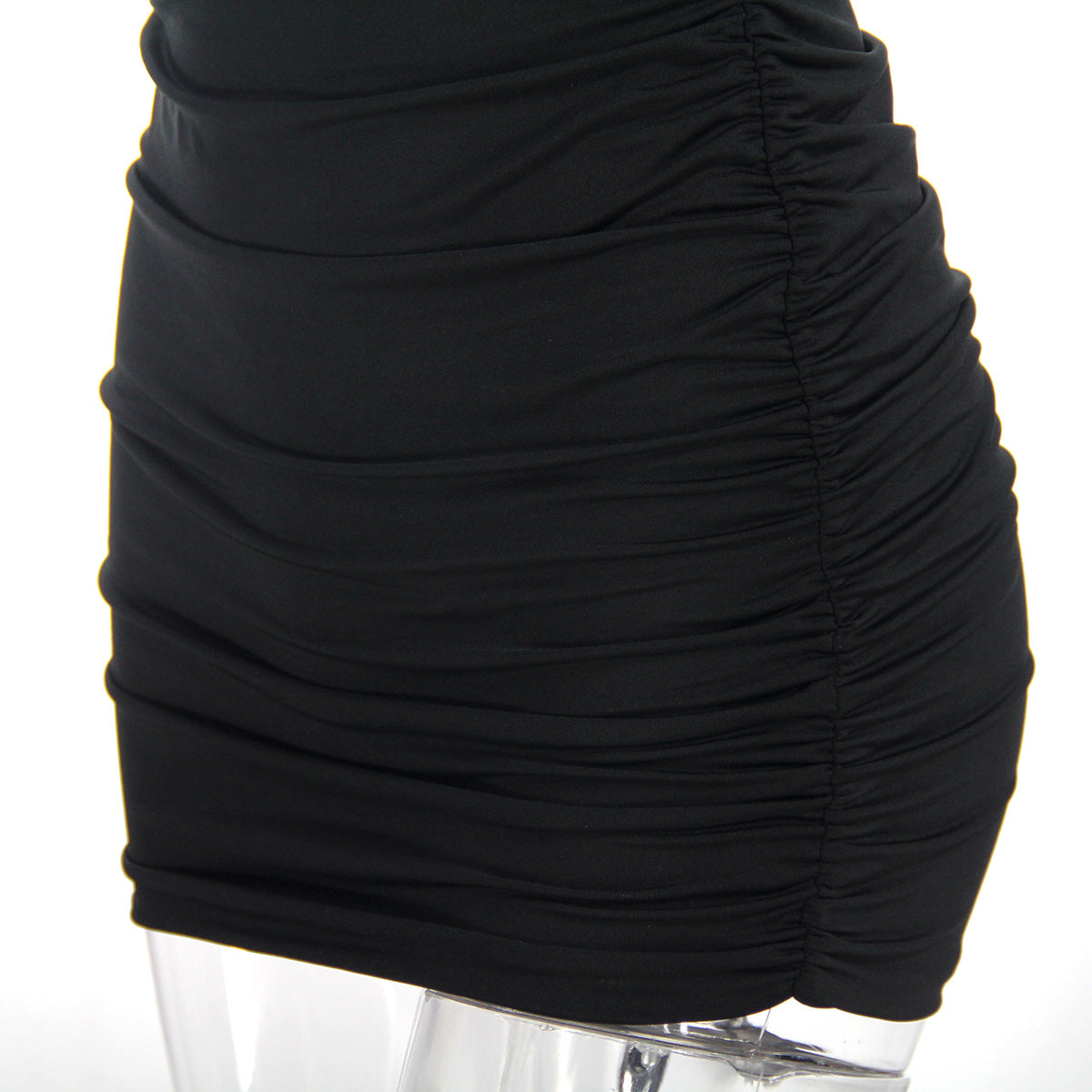 Women's Summer Sexy Strap Pleated Bodycon Nightclub Dress 20