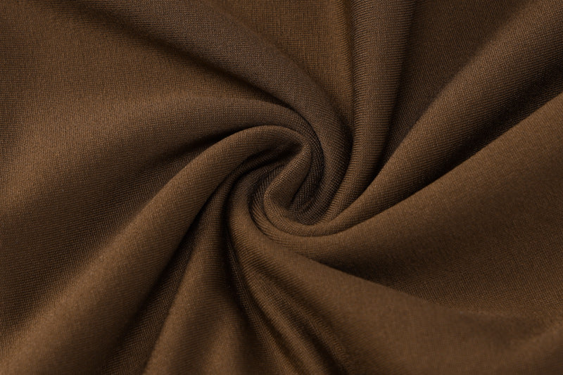 Women's Autumn Solid Color Long-Sleeved U-Neck Two-Piece Slim Fashion Pants Set For Women 18