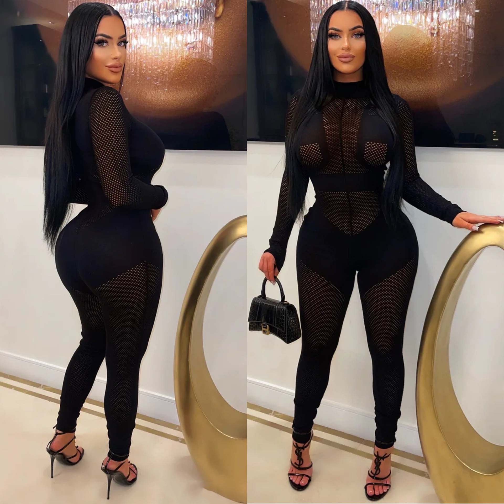 Women's Fashion Wool Knitting Jumpsuit 25