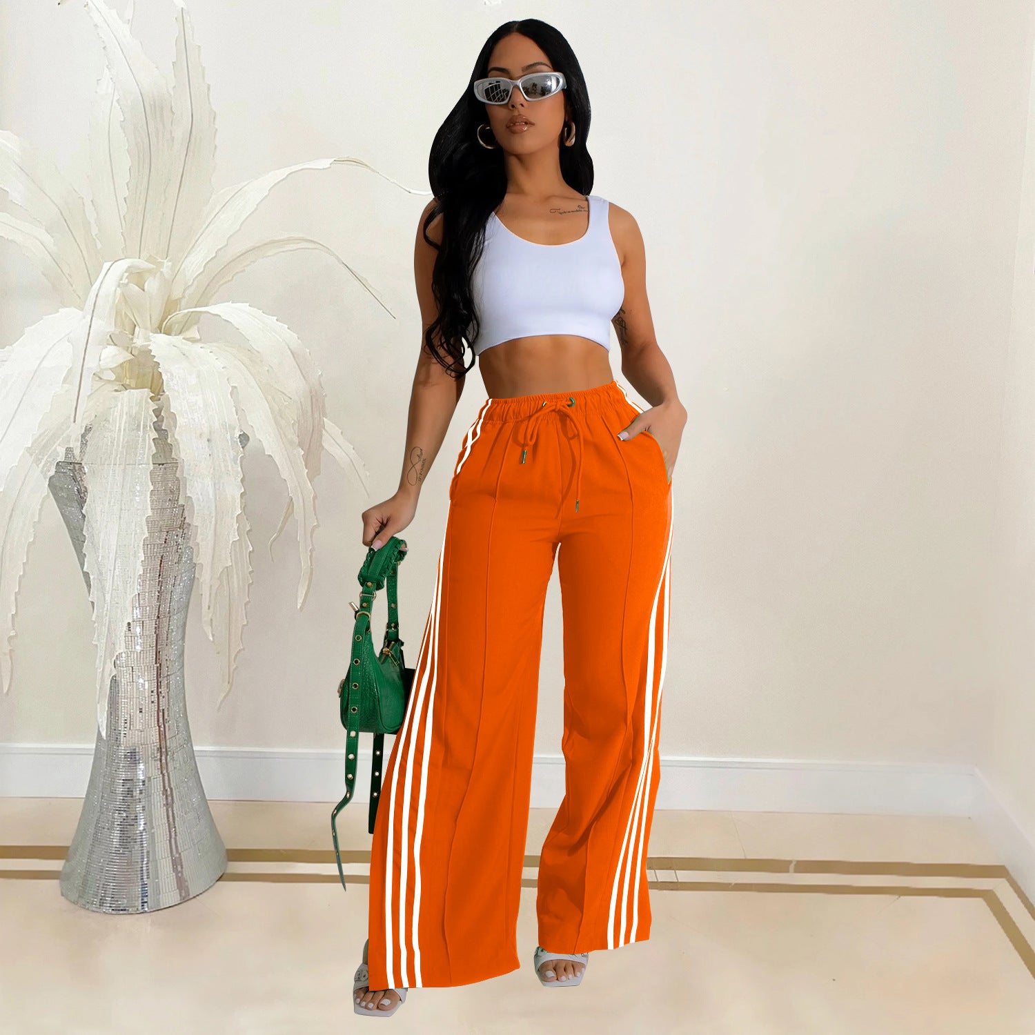 Women Solid Sweatpants 8