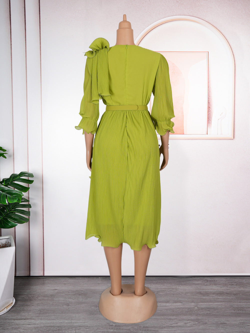 Elegant Formal Party Pleated Dress 12