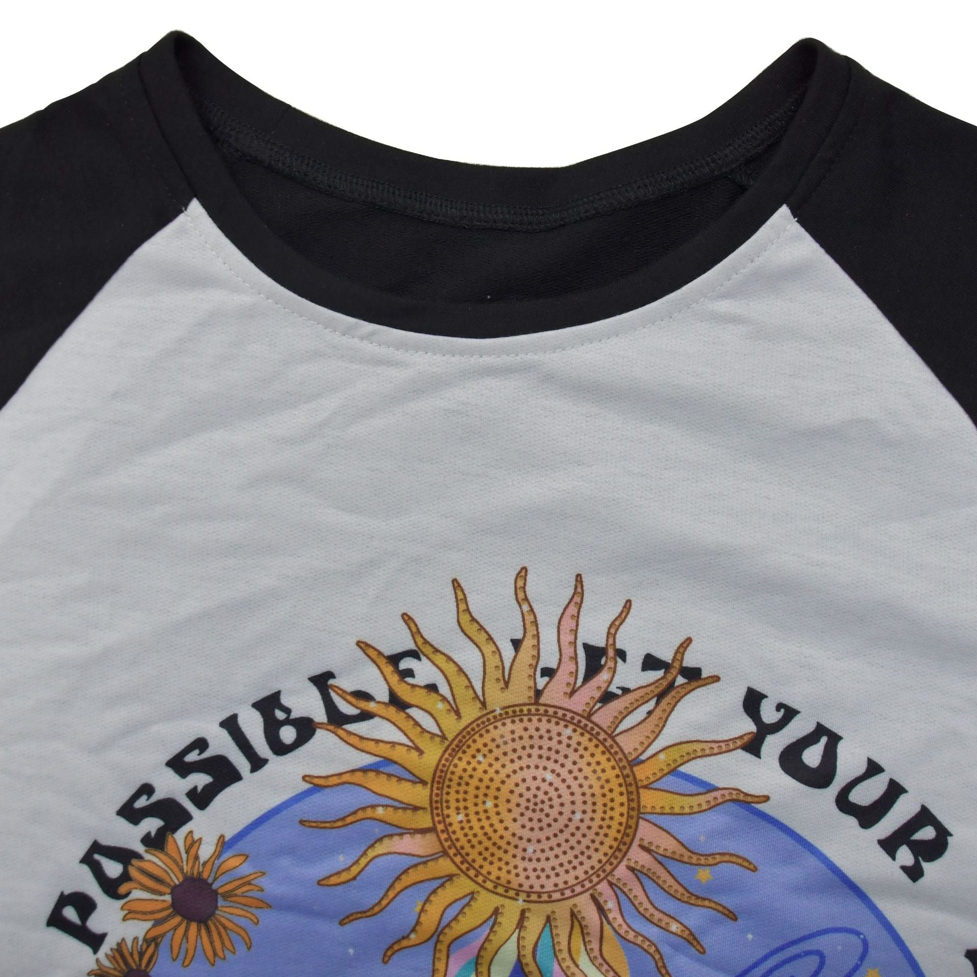 Women printed short-sleeved top and Pants two-piece set 16