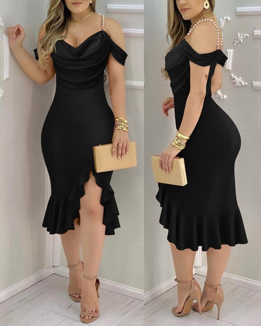 Women Pearl Chain Dress