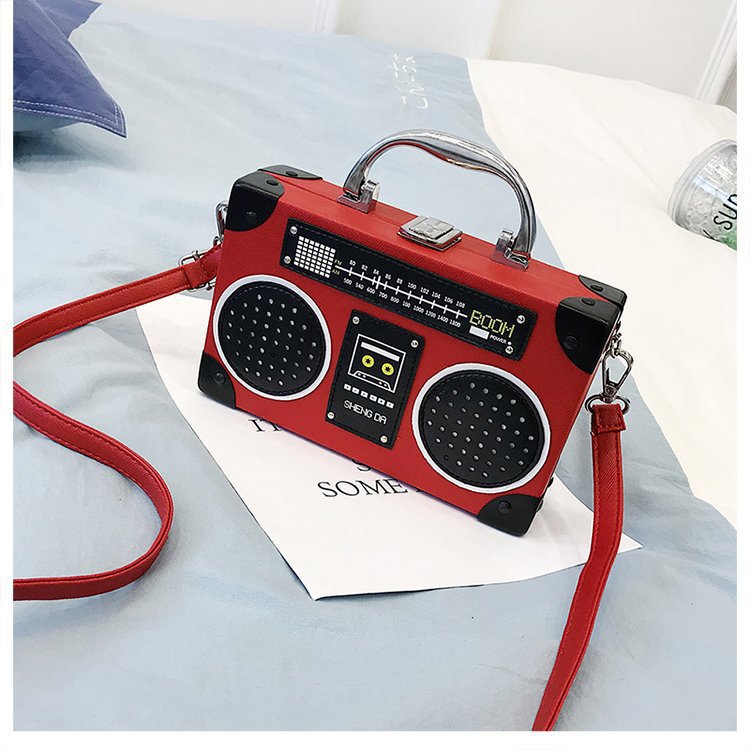 Radio Bag Box Shoulder Crossbody Bag Creative Style Funny Handbag For Women 26