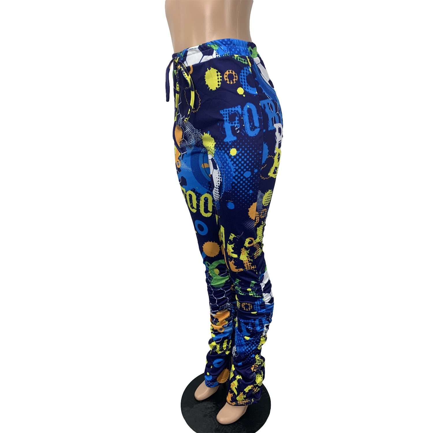 Women Casual printed pleated trousers 12