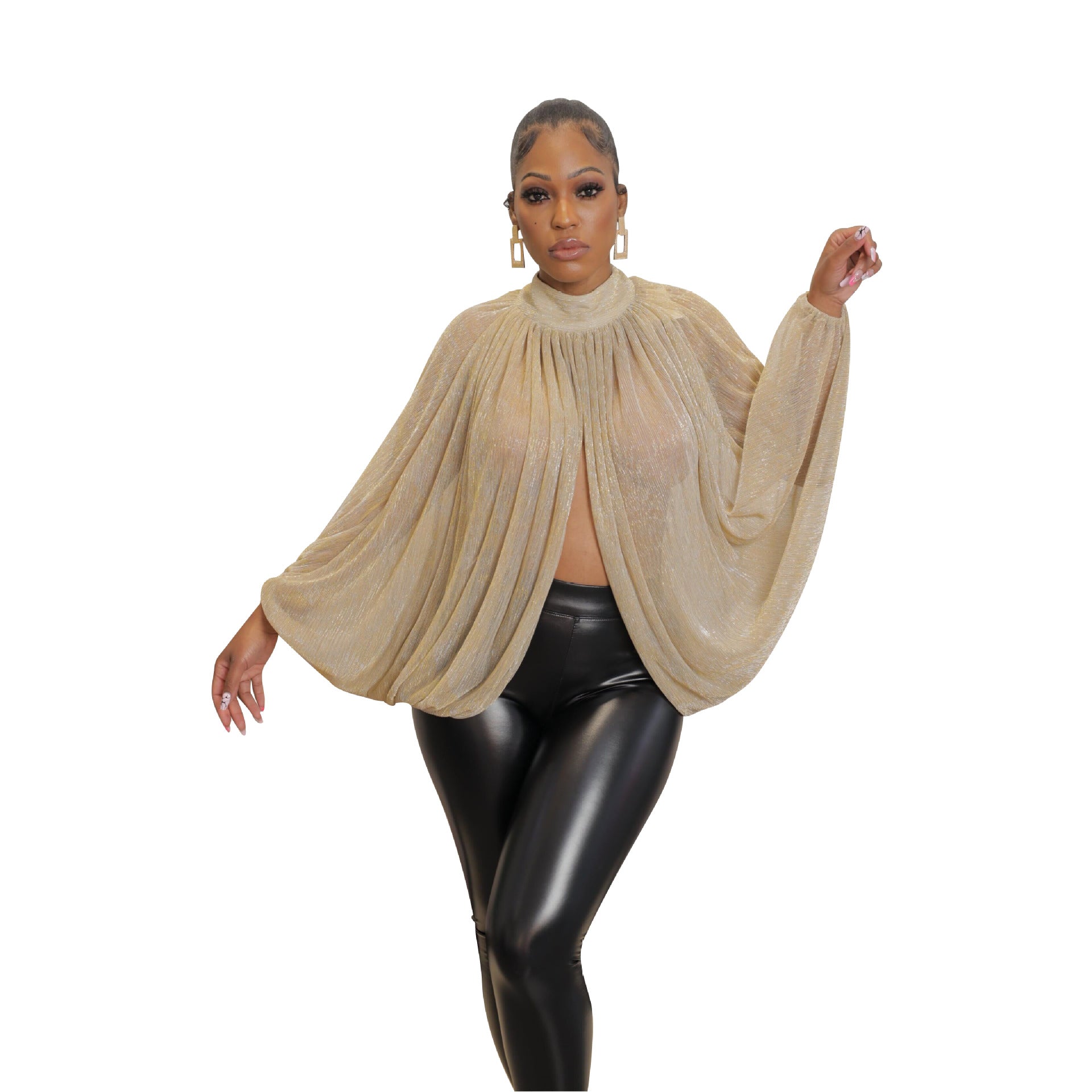 Women sexy slit crew neck Backless lace Top 6