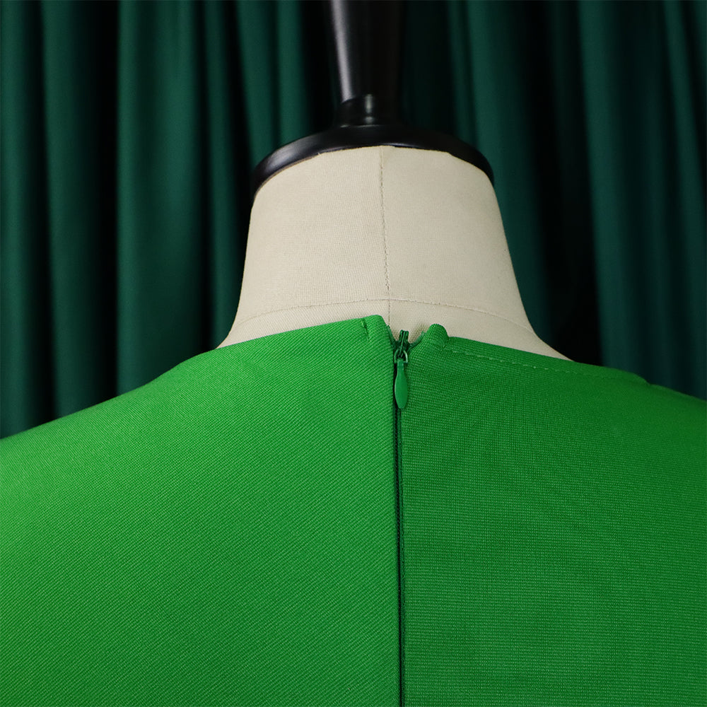 Plus Size Ladies' High Waist Ruffled Chic Bodycon Pencil Dress 20