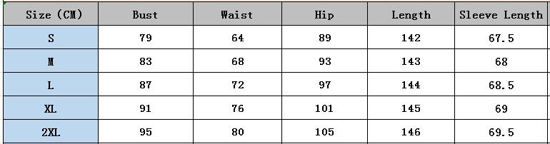 Sexy Printed Round Neck Long Sleeve Slim Slit Long Dress 6