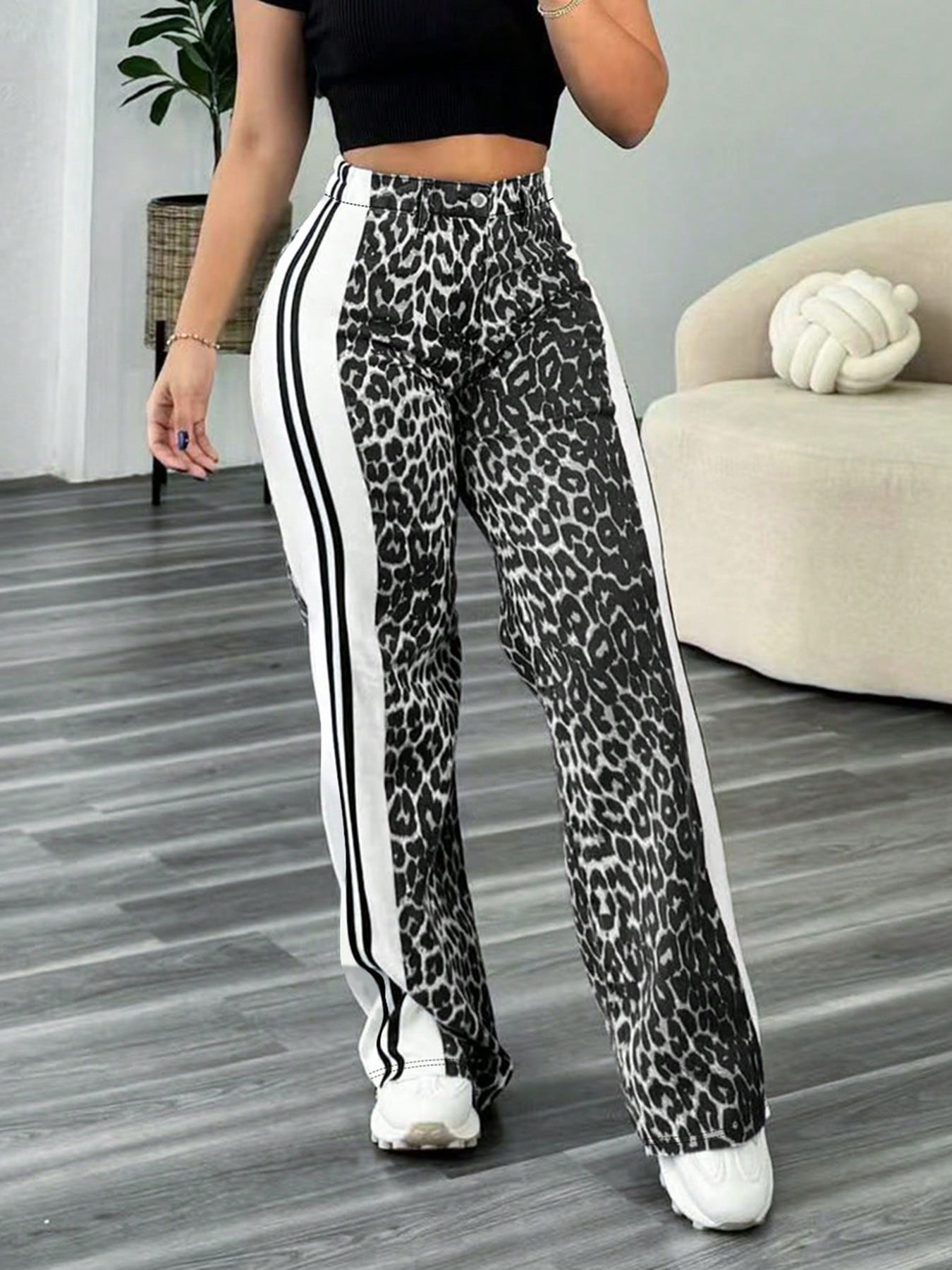 Women's Casual leopard trousers 3