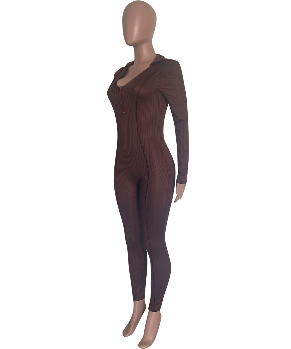 Women Sexy Ruffle Edge Jumpsuit 5