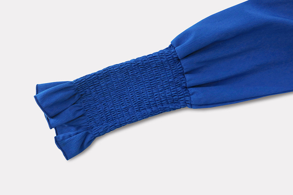 Plus Size Women V-Neck Ruffled Lace Dress 27