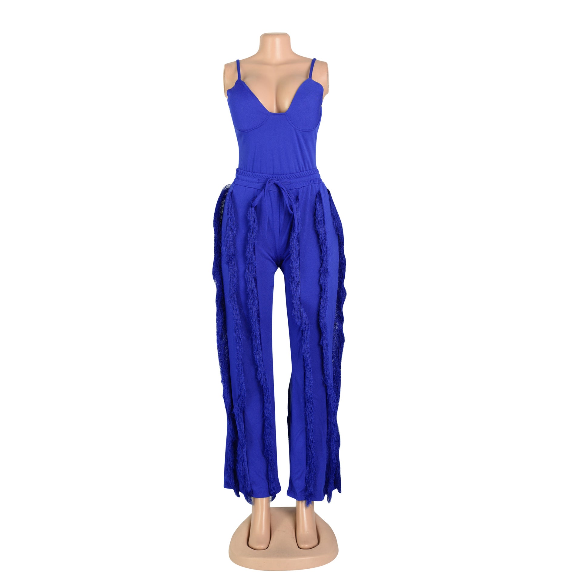 Women's clothing set tassels two-piece pants set 35
