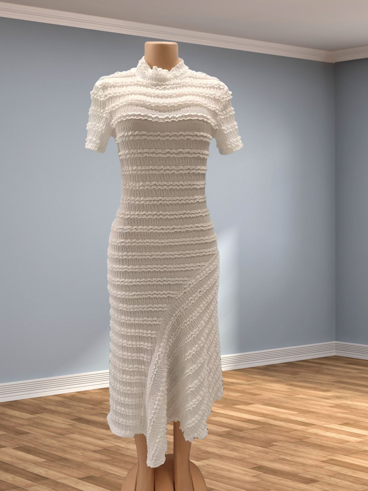 Women Summer Round Neck Short-sleeved Dress 7