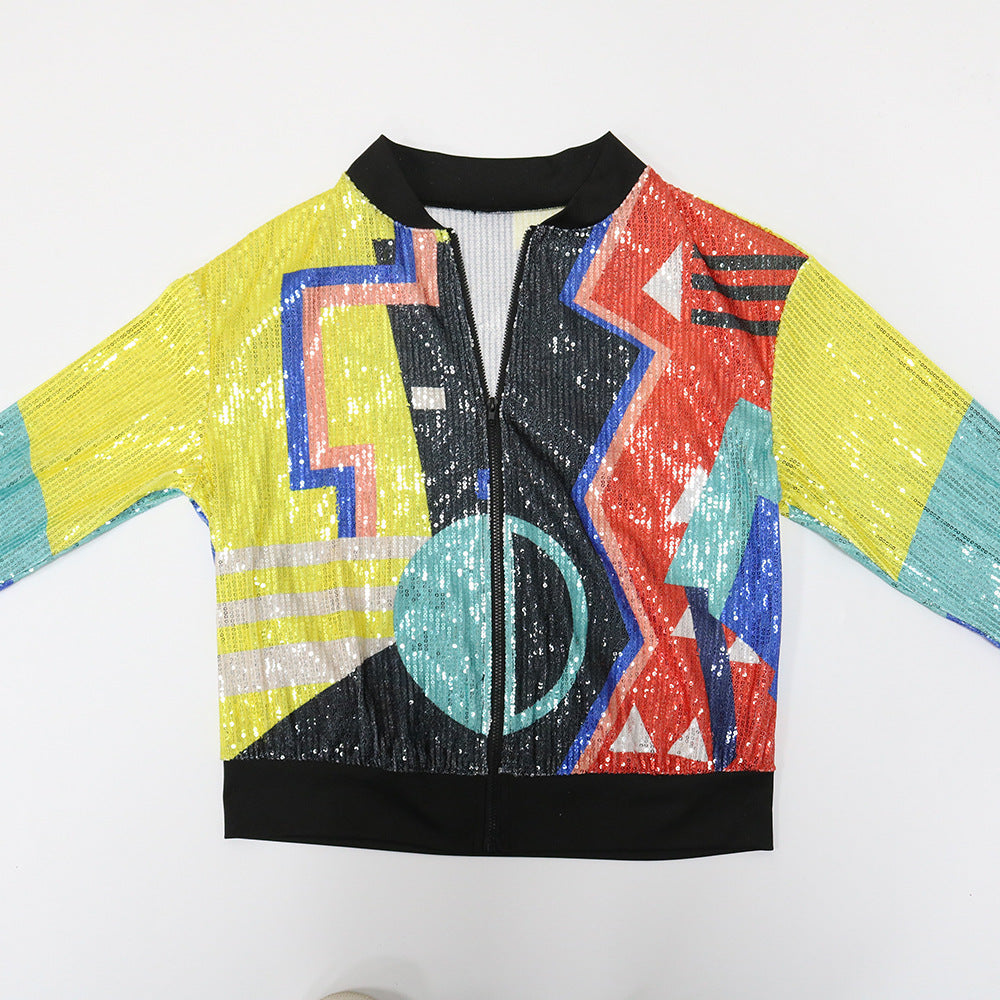 Women Long Sleeve Sequin Top 5