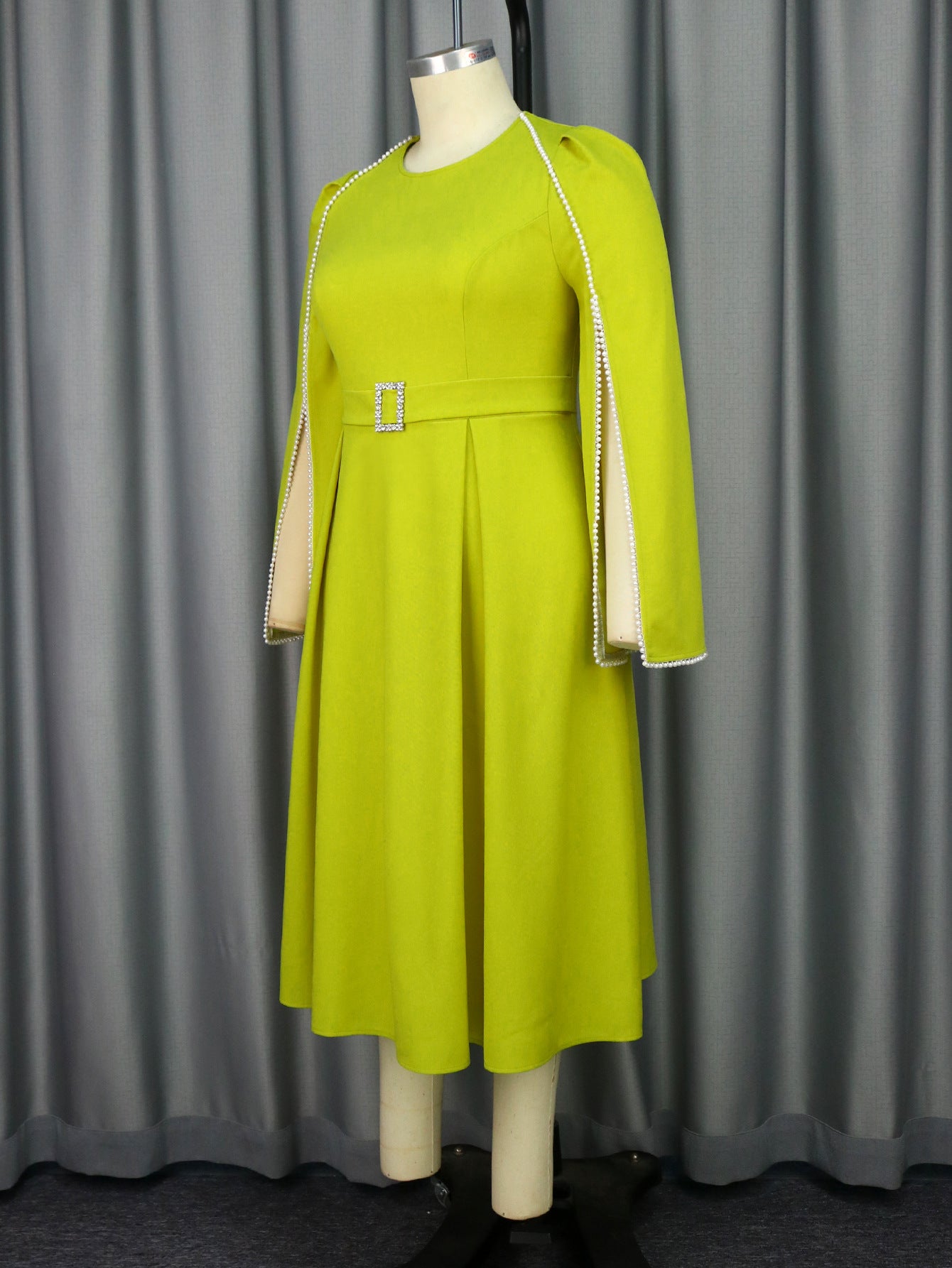 Women elegant cape sleeve Formal Party dress 10