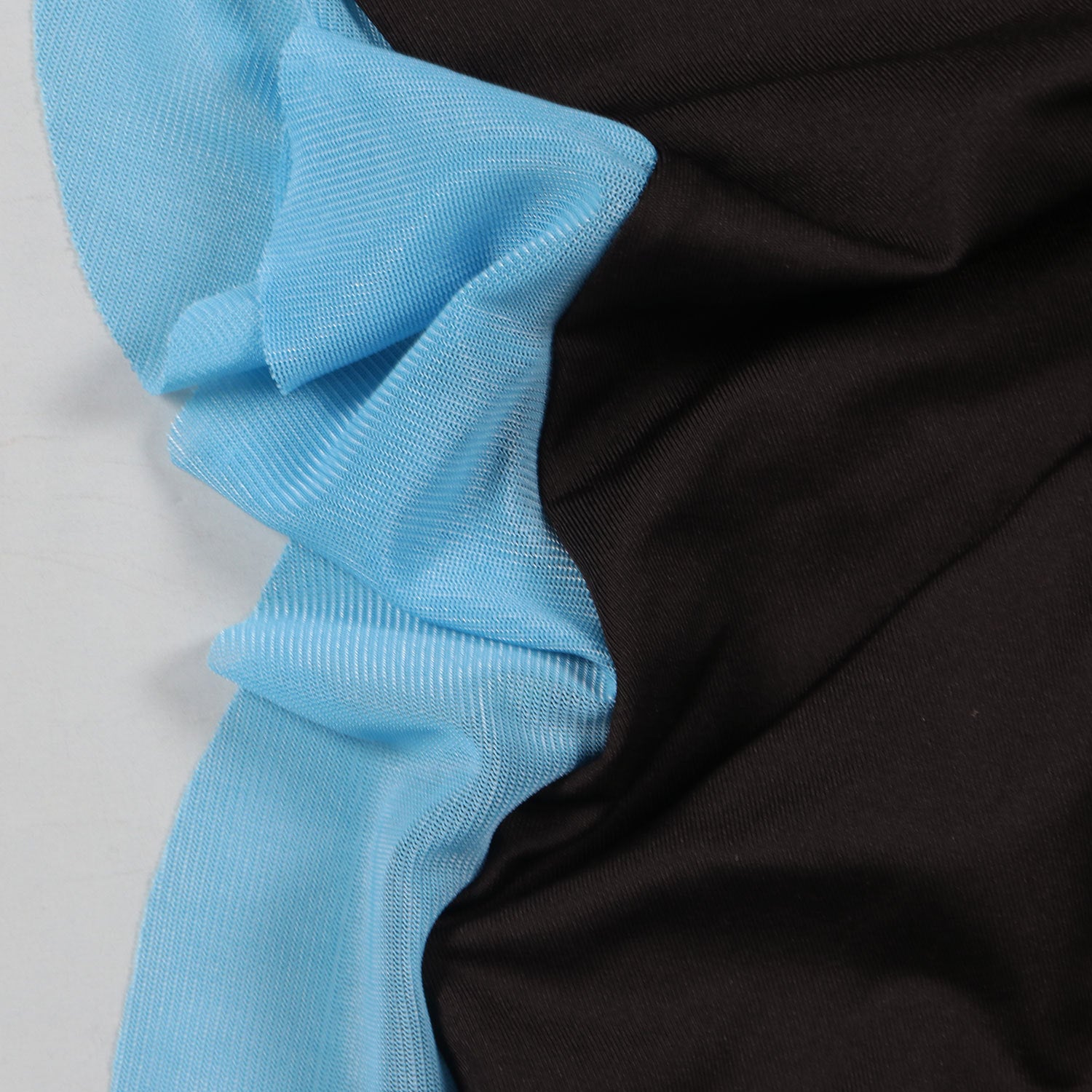 Women Contrasting Ruffles Line Irregular Mini Dress 60