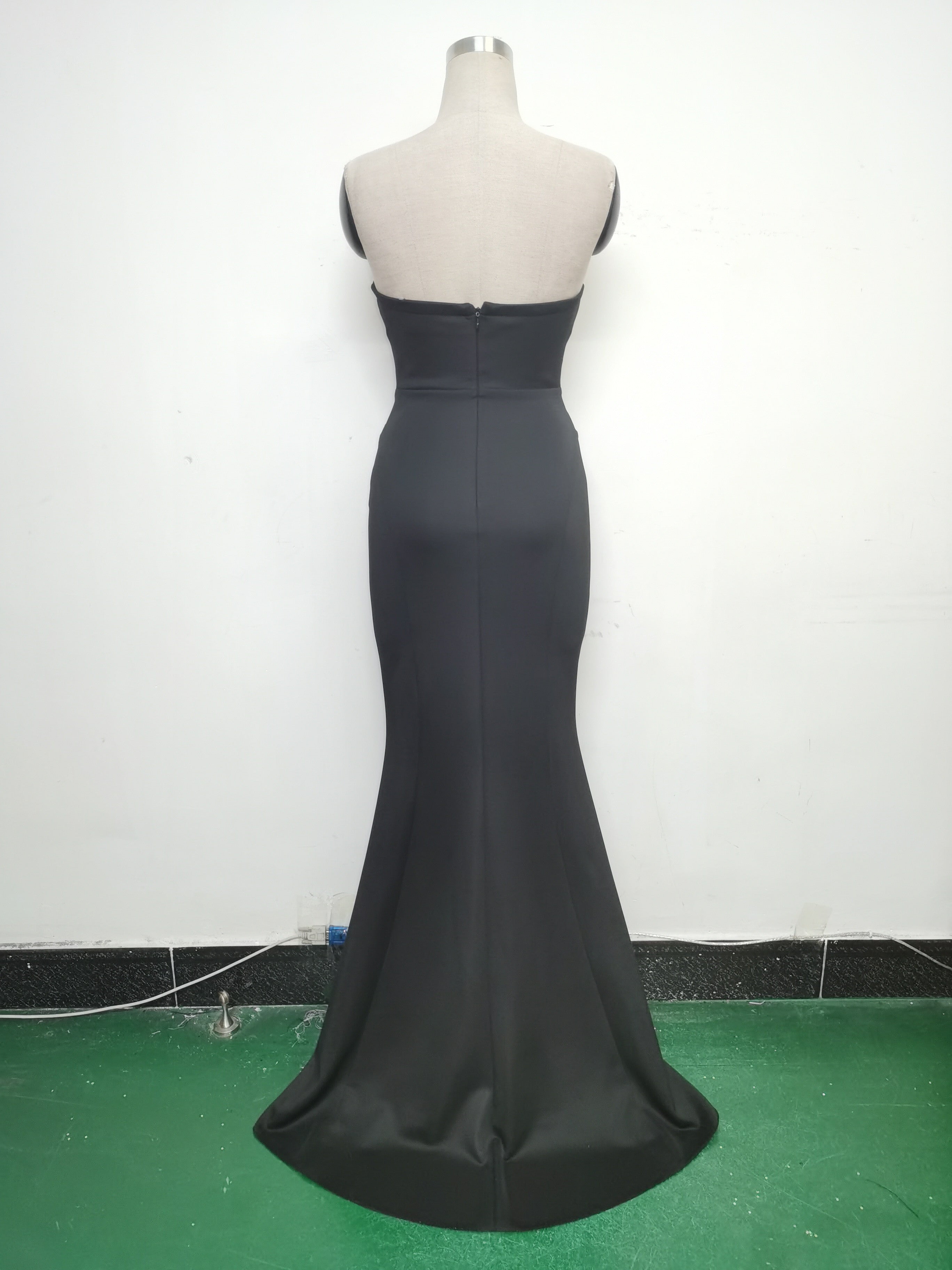 Women Sexy Off Shoulder Satin Evening Dress 33