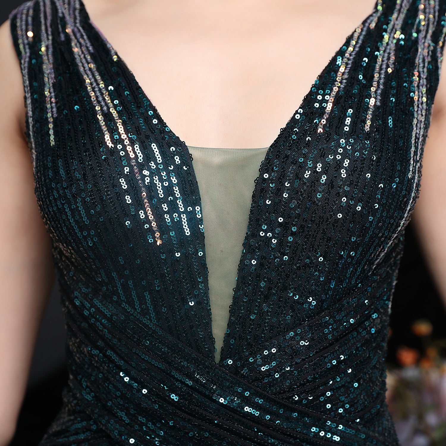 Summer Formal Sleeveless v-Neck Elegant Evening Dress 19