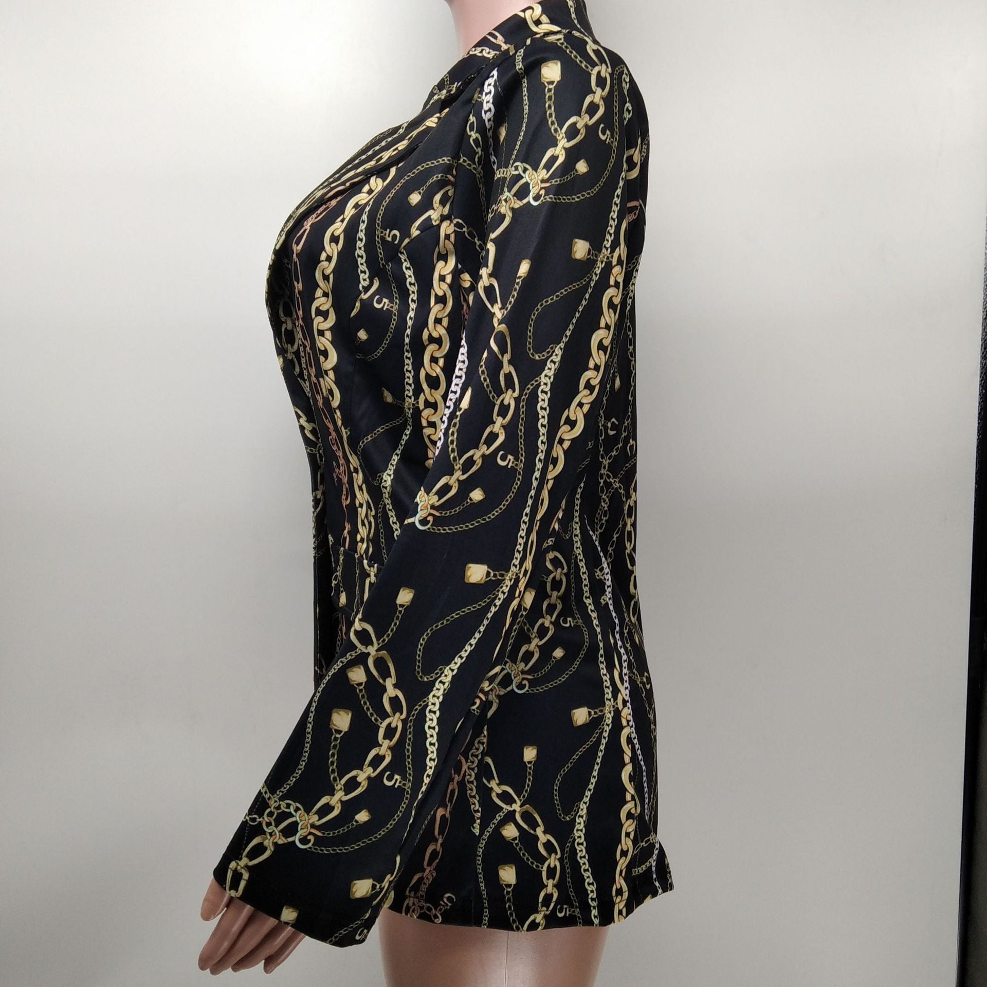 Women Casual Print Blazer 13