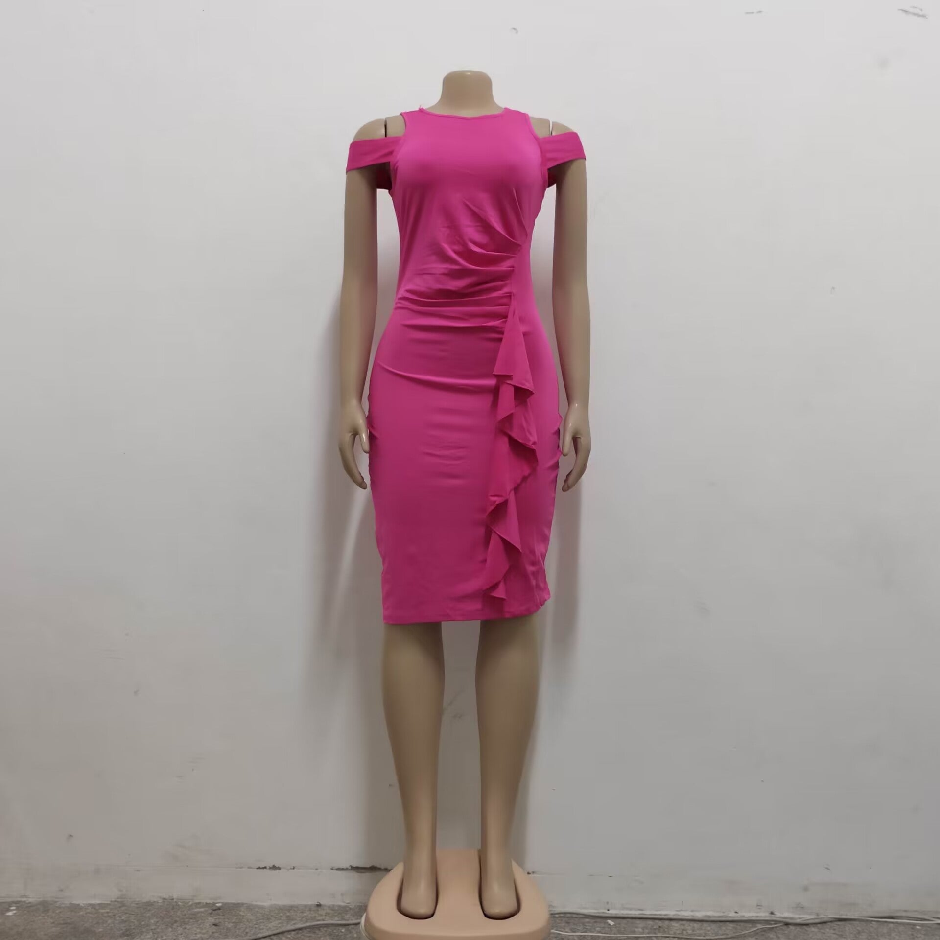 Women Sexy Solid Lace Dress 12