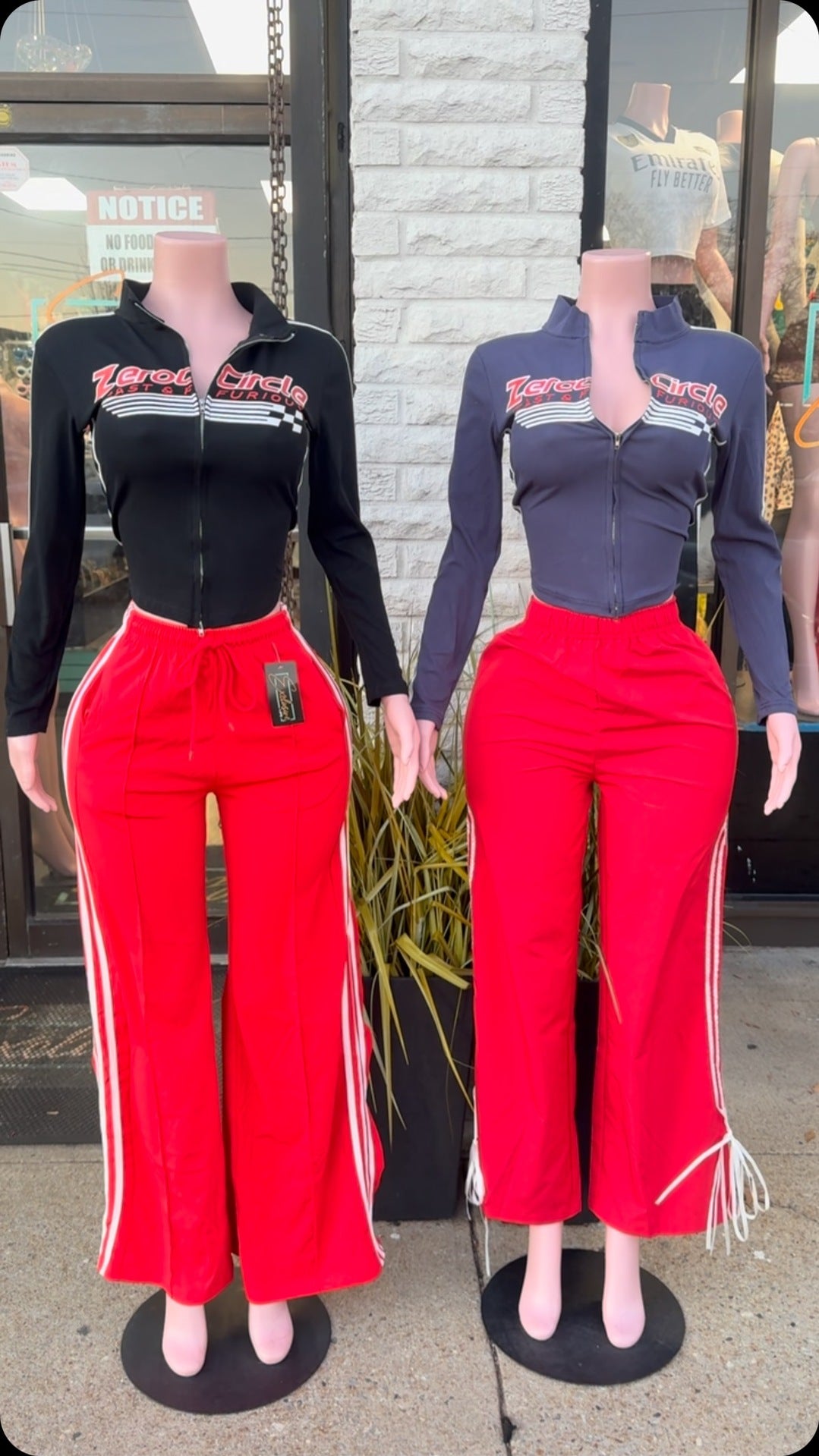 Women Autumn and Winter Retro American Letter Print Contrast Zipper Top 10