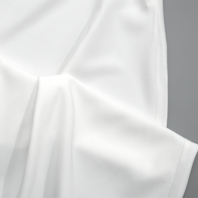 Spring Summer Square Neck Sleeveless Slim Waist Strap Dress 22