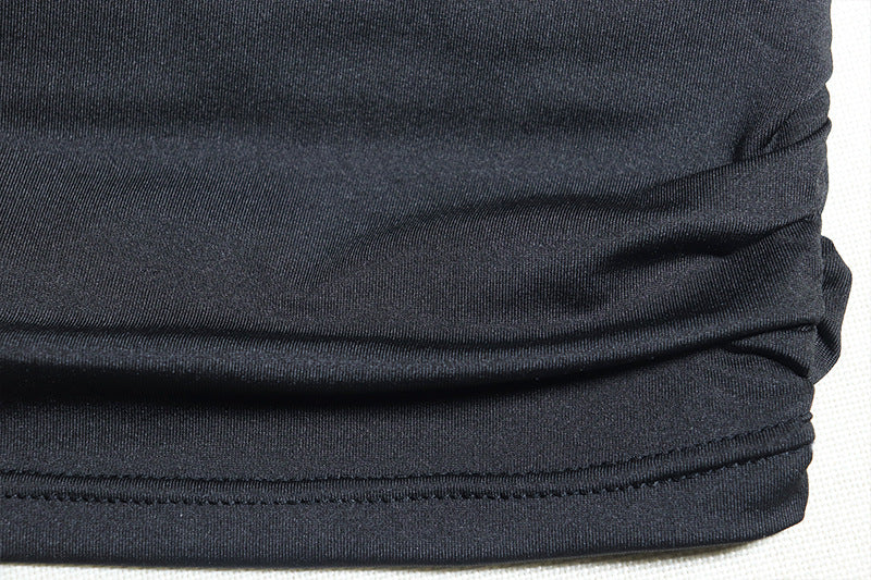 Women's Solid Color Round Neck Long Sleeve Lace Up Flower Bodycon Trendy Dress 21