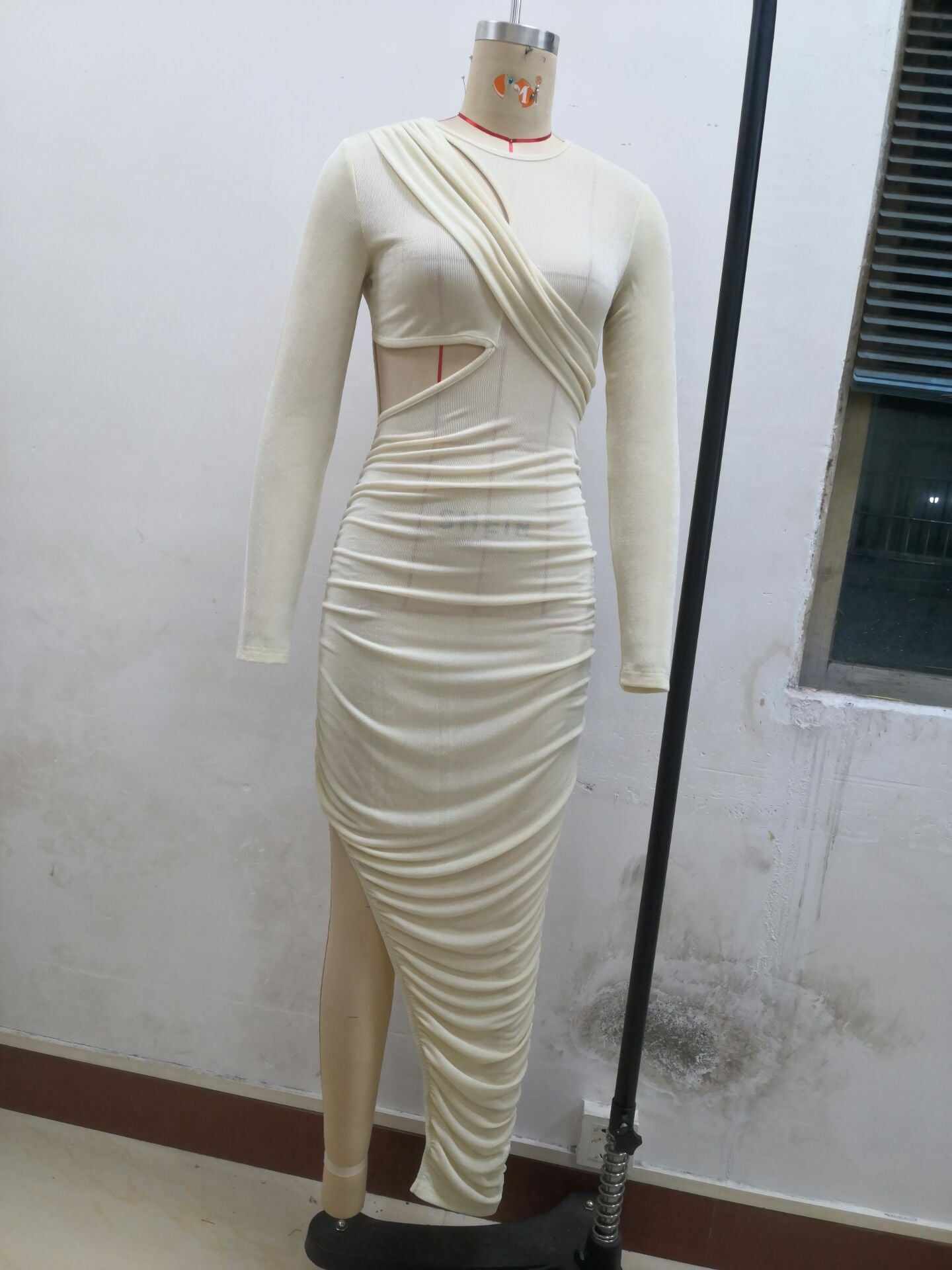 Sexy Slim Side Open Waist Nightclub Bodycon Dress 13