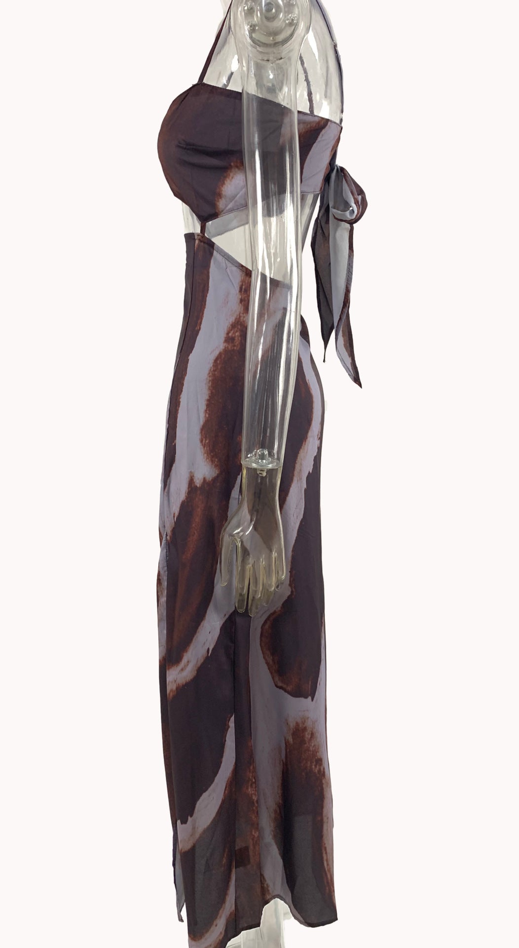 Women's Spring & Summer Fashion Tie-Dye Sexy Frontless Strap Sleeveless Maxi Dress For Holidays 10