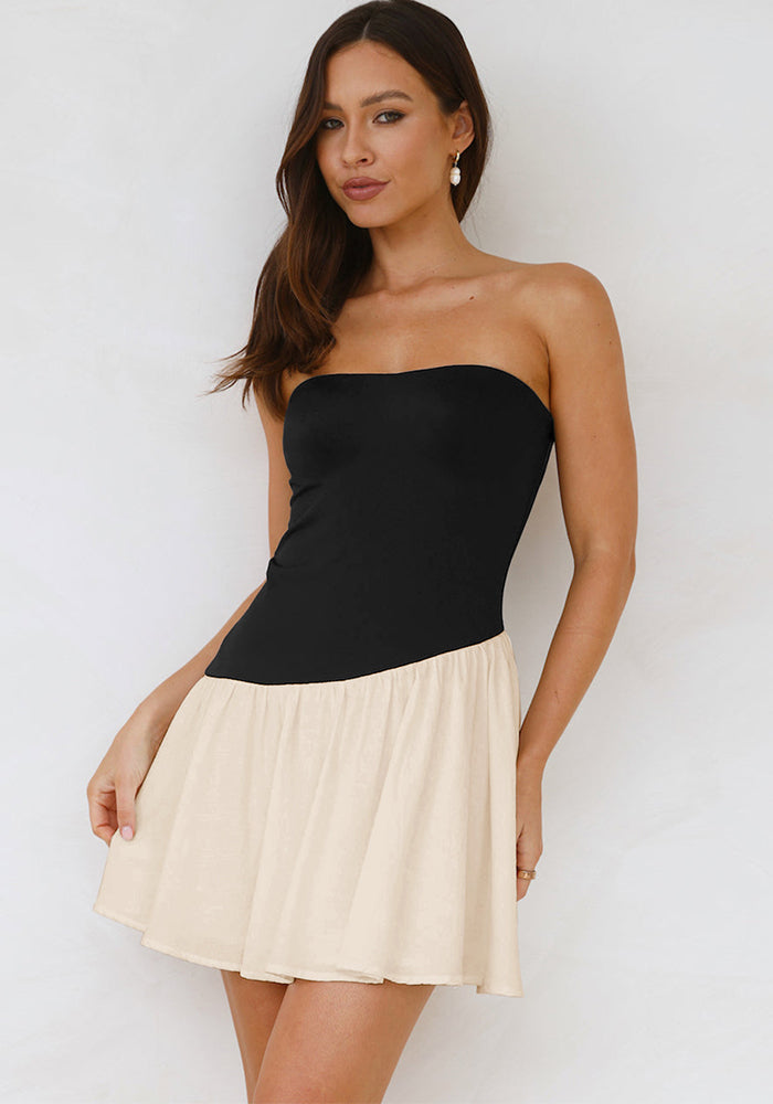 Women's Summer Strapless Casual Dress