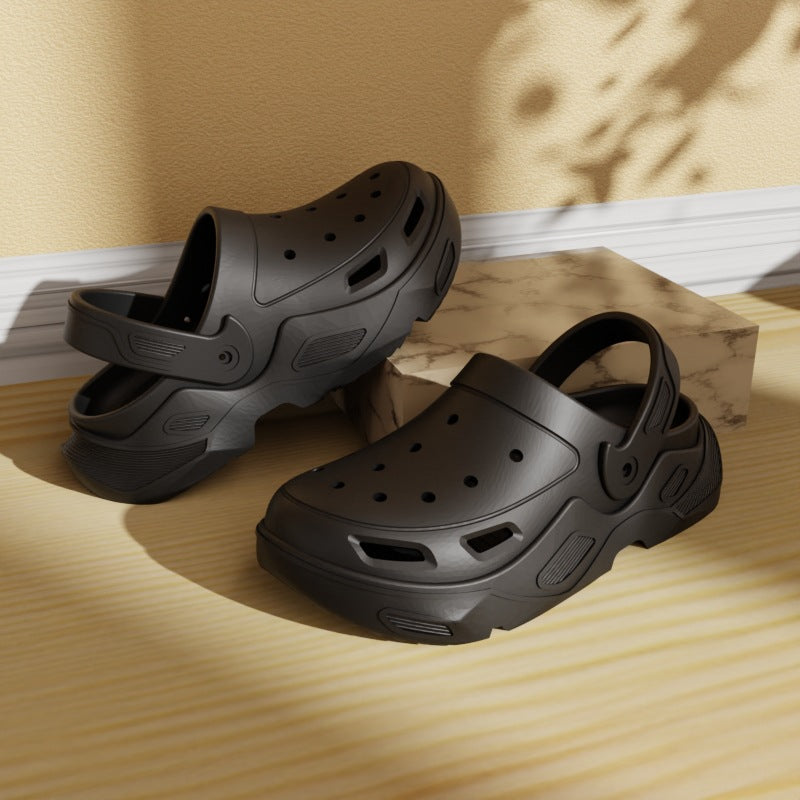 Men's Croc Shoes Trendy Summer Beach Sandals Eva Couple Slippers Non-Slip Outdoor Wear