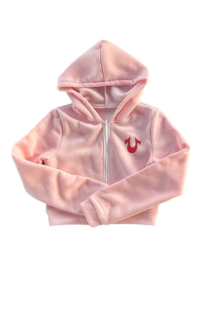 Women Solid Hoodies and trousers two-piece set 6