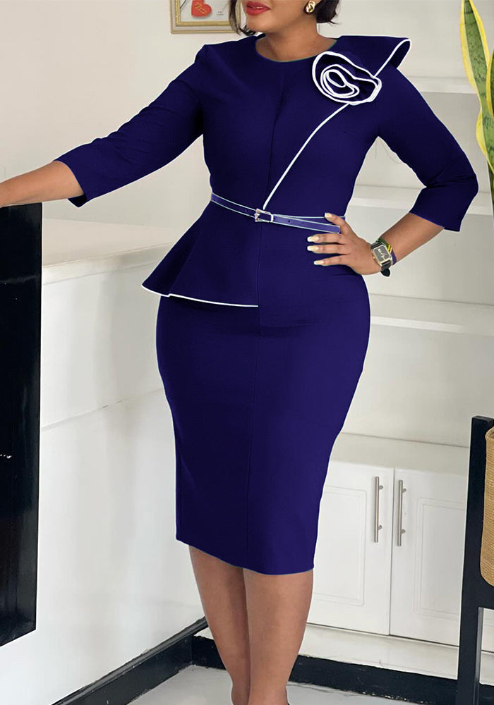 African Elegance Career Bodycon Dress